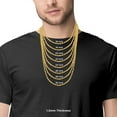 thumbnail image 6 of 10K Yellow Gold Diamond Cut Rope Chain Necklace â€“ Measures 20 Inches Length x 1.5mm Thickness, 6 of 7