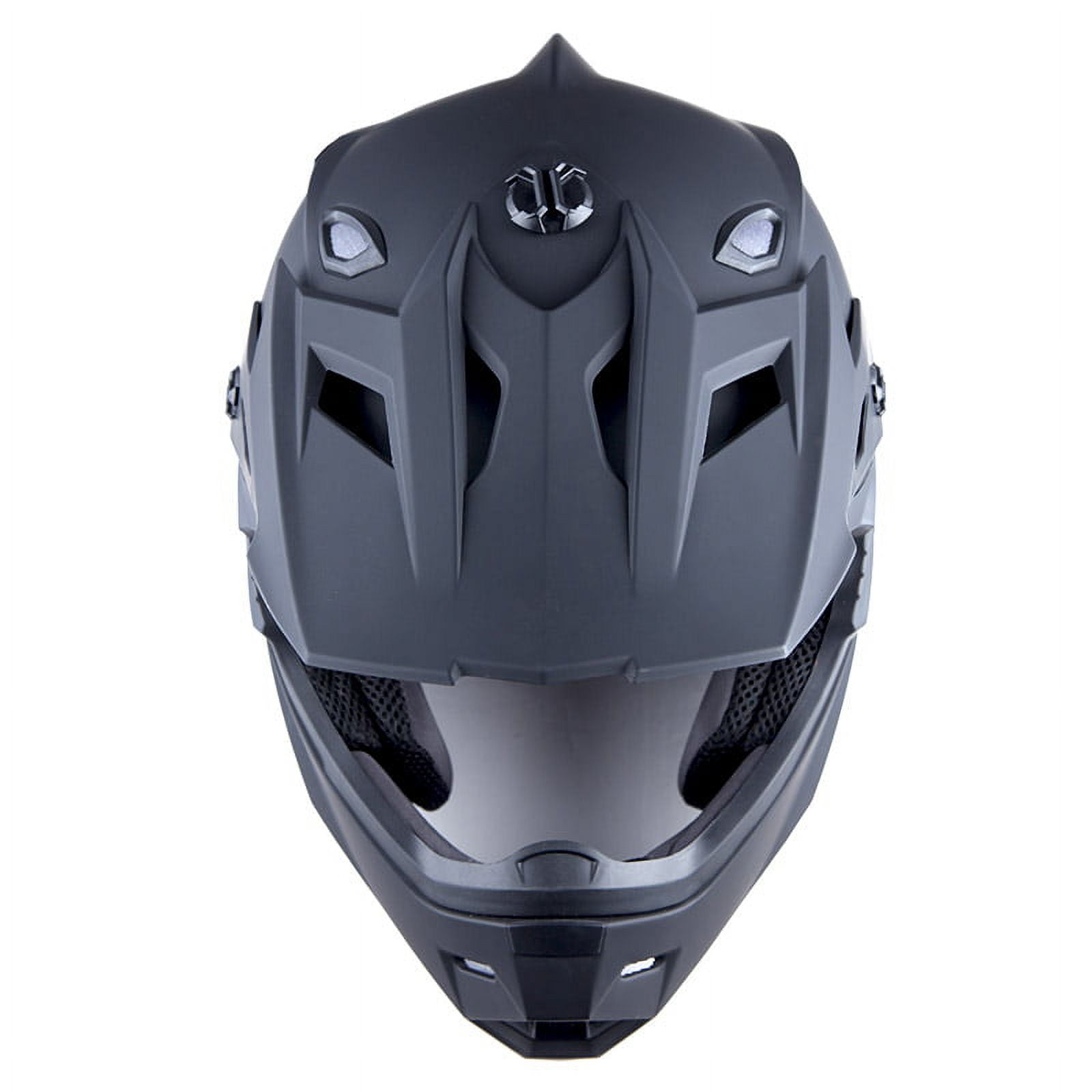 1Storm Motocross Adult Helmet ATV Dirt Bike BMX MX Helmet F801CLS Racing Style Matt Black