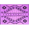 thumbnail image 1 of Ahgly Company Indoor Rectangle Abstract Purple Modern Area Rugs, 2' x 4', 1 of 4