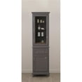 thumbnail image 1 of Water Creation DERBY-LC-G Derby Collection Linen Cabinet - Cashmere Gray & Chrome, 1 of 1