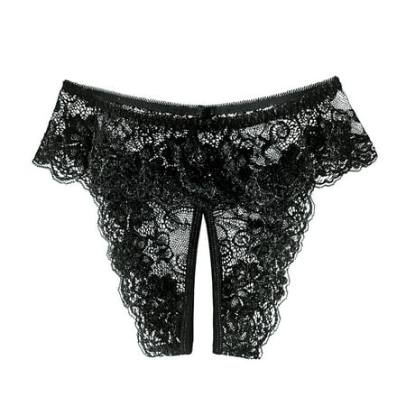 Mortilo Women S Underwear   Lace Panties For Women Low Rise Panty Soft Breathable Briefs Women S Exotic Panties Black XL