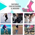 thumbnail image 6 of COOPLUS Womens Hiking Socks Moisture Wicking Cushion Outdoor Performance Trekking Athletic Crew Socks 6 Pairs, 6 of 6
