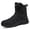 Black, variant on AMOX Steel Toe Boots for Men Comfortable Lightweight Work Boots for Men Slip Resistant High Top Steel Toe Safety Shoes Puncture Resistant Midsole for Construction Warehouse Work,Black