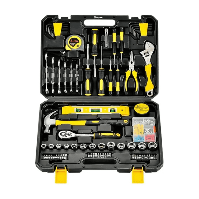 Juego De Herramientas Bloosom Mecánicas Desarmadores 108pcs Negro con Amarillo
