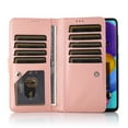 thumbnail image 2 of Dteck Wallet Case For Samsung Galaxy A51 (4G), Luxury Glitter Bling PU Leatether Zipper Purse Wallet Case with Built-in 9 Card Slots / Hand Strap, Pink, 2 of 6