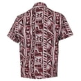 thumbnail image 5 of HAPPY BAY Men's Regular Beach Front Pocket Casual Shirts XL Red, African Tribal Summer Vacation Holiday, 5 of 5