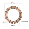 thumbnail image 2 of Ettsollp Classic Acoustic Folk Guitar Wood Circle Sound Hole Rosette Inlay Decoration Green Wave, 2 of 7