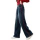 thumbnail image 4 of Cowsor Girls Wide Leg Jeans Baggy High Elastic Waist Denim Pants Cute Y2K Trendy Tween Streetwear, 4 of 7