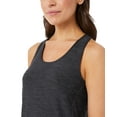 thumbnail image 4 of 3 Pack 32 Degrees Women's Cool Lightweight Regular Fit Racerback Tank Top - Black Space Dye - Large, 4 of 4