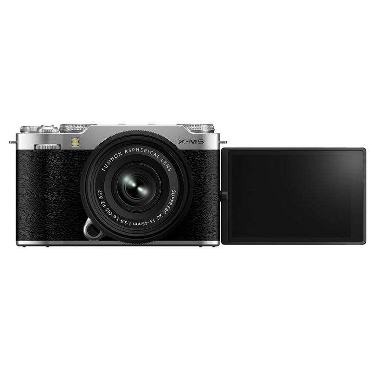 Fujifilm X-M5 Mirrorless Digital Camera, Lightweight Silver Body