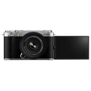 Fujifilm X-M5 Mirrorless Camera Body with XC 15-45mm F3.5-5.6 OIS PZ Lens (Silver)