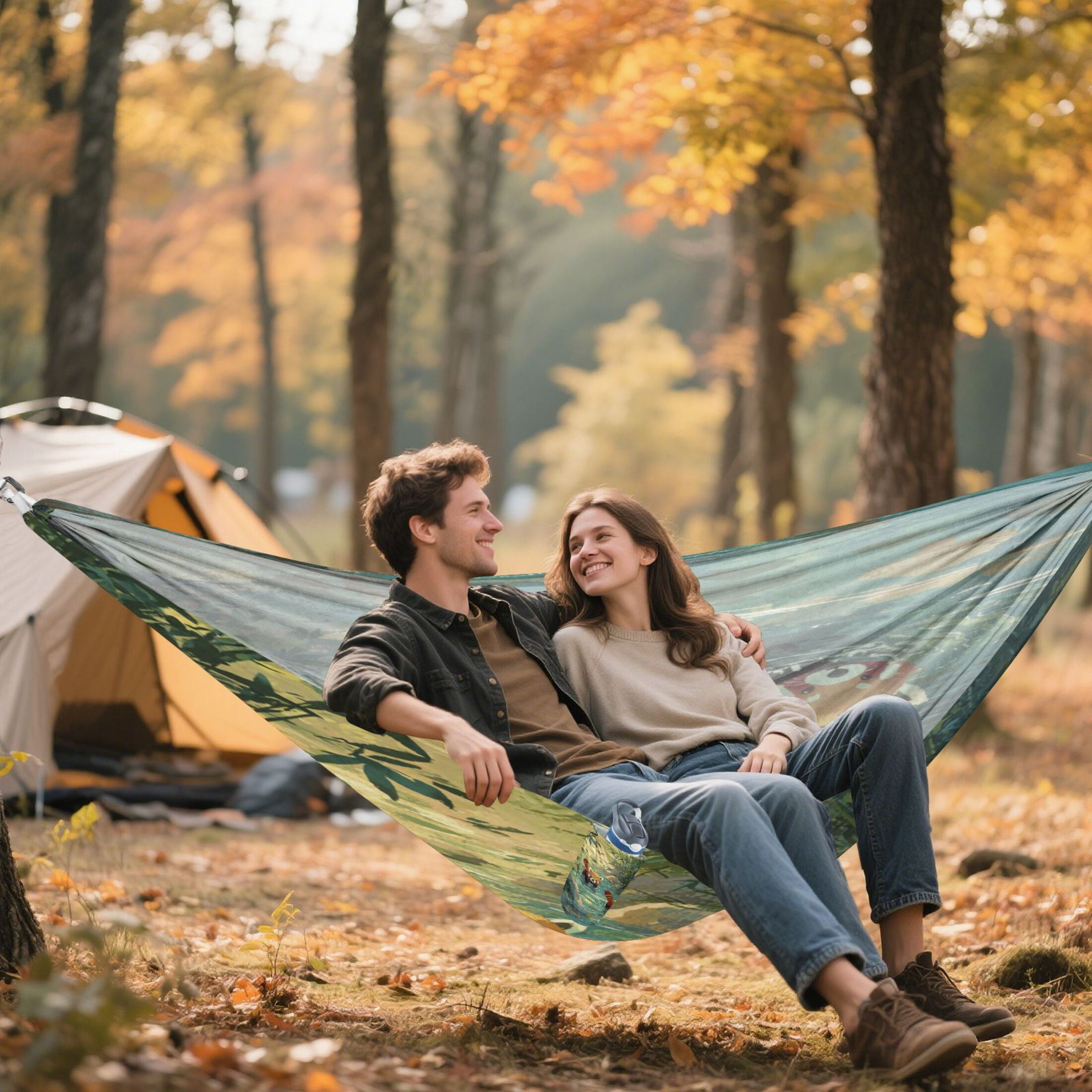 Hanging Hammock Portable Travel Camping For Outdooor Beach Camping Hiking Red Panda