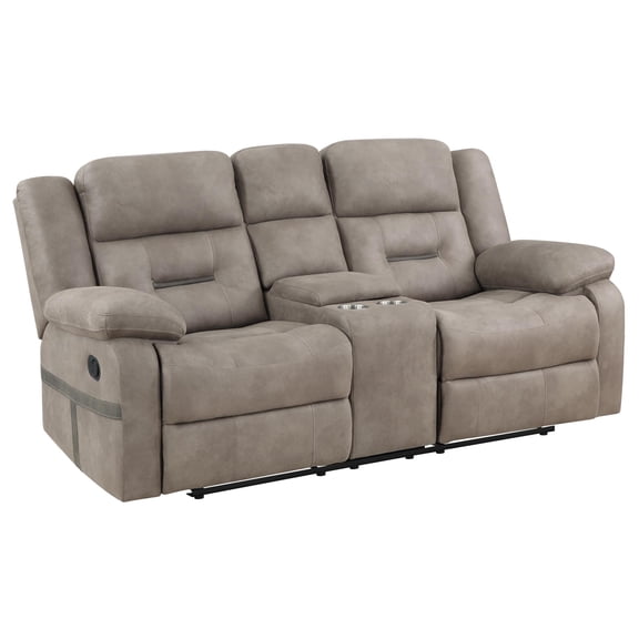 Steve Silver Abilene Tan Manual Console Loveseat