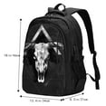thumbnail image 5 of Cauagu White Black Sheep skull Print Travel Laptop with USB Charging Port,Extra Large Backpack College Backpack Business Work Bag Casual Daypack Perfert for Men Women, 5 of 7