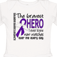 thumbnail image 4 of Inktastic Alzheimer's Disease Bravest Hero I Ever Knew 1 Boys or Girls Long Sleeve Baby Bodysuit, 4 of 5