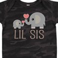 thumbnail image 4 of Inktastic Little Sister Elephant Girls Baby Bodysuit, 4 of 5