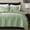 Blk-sageGreen, variant on palassio Beige 100% Cotton Quilt Queen Size Bedding Sets with 2 Pillow Shams, Textured Lightweight Soft Bedspread Shabby Chic Coverlet, Neutral Quilted Comforter Bed Cover for All Season, 3 Pieces