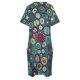 thumbnail image 4 of Vestido de noche holgado para mujer traje de fiesta con bolsillos color azul chevron con aros, 4 of 6