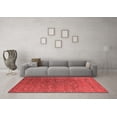 thumbnail image 3 of Ahgly Company Indoor Square Oriental Red Industrial Area Rugs, 7' Square, 3 of 4