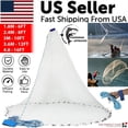 thumbnail image 6 of 6/8/10/12/16FT Fishing Cast Net Bait Easy Throw Hand Cast Strong Nylon Mesh USA, 6 of 9