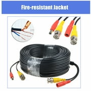 FITE ON 50ft Black Extension Power/Video Cable Replacement for Swann Security CCTV Kit SWDVK-825508 Black