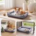 thumbnail image 2 of Leodye 1PCS Water Repellent Fabric Pet Bed with Anti-Slip Dots, All Season Sleeping Mat fors and Small s -19.69x15.75x3.94in, 2 of 7