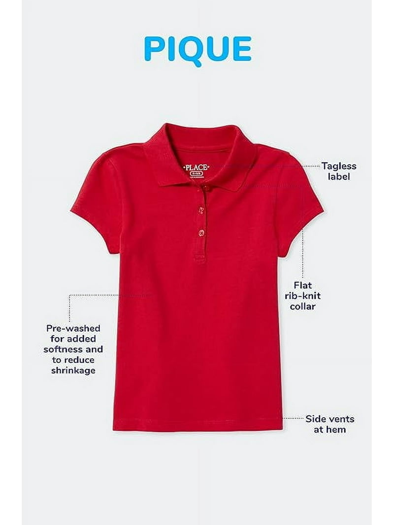 The Children's Place Boys Uniform Soft Jersey Short Sleeve Polo