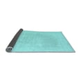 thumbnail image 2 of Ahgly Company Indoor Square Solid Light Blue Modern Area Rugs, 4' Square, 2 of 4