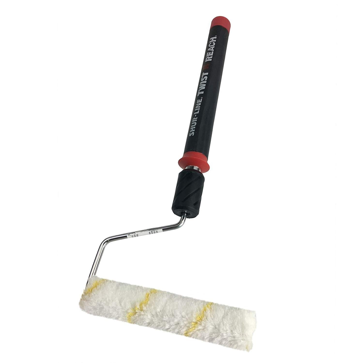 Shur-Line 6652 Premium Twist 'N Reach Extension Pole with 4-Inch/6-Inch Mini Roller Frame and Cover, Extends from 16 to 30 Inches