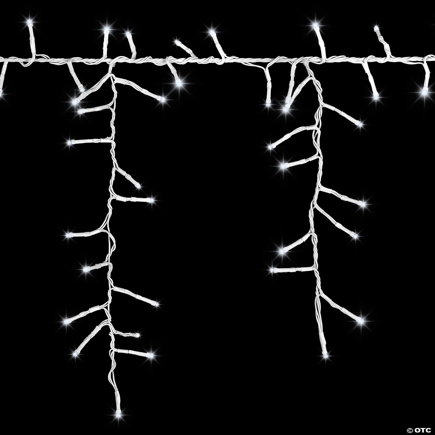 Gemmy SS883969G 10 ft. Lightshow Strands of Magic Tangle-Free Cool White LED Light Icicle String Christmas Outdoor Yard Decoration