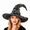 Style 1, variant on Kabuer Halloween Black Witch Hat, Adults Pointed Wizard Hat for Halloween, Masquerade Costume Accessories (Style 2)