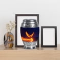 thumbnail image 4 of MUKTIVE Phoenix Small Keepsake Urns for Human Ashes Adult Cremation of Women, Dark Blue Urn for Ashes Adult Male for Burial, Unique Funeral and Memorial Gift for Couple, 3 Inch, 4 of 7