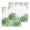 Green White, variant on St. Patrick's Kitchen Dish Towels for Drying Dishes Set of 2, Lucky Shamrock Green Eucalyptus Floral Plants Waffle Weave Microfiber Hand Tea Bathroom Towels Quick Dry & Absorbent Towel 12x12