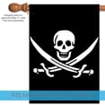 thumbnail image 3 of Toland Home Garden Calico Jack's Jolly Roger House Flag, 3 of 5