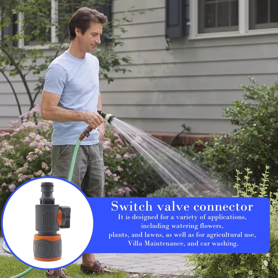 PURELY- Garden Hose Quick Connect Connectors Fitting With Water Stop Plastic Adapter Set