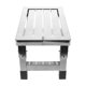 thumbnail image 3 of Taburete plegable de acero inoxidable para interior y exterior. Taburete utilitario para adultos y niños. Escalón antideslizante para cocina, baño, viajes y reuniones al aire libre., 3 of 7