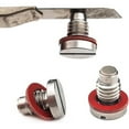 thumbnail image 4 of 2 Pieces Lower Unit Oil Drain Gasket Boats Modification Spare Part Stainless Steel Boat Outboard Engine Modification Maintenance Repair Upgrade, 4 of 7