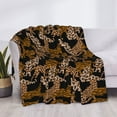 thumbnail image 3 of Disketp Leopard Print Flannel Blankets - Thick and Warm Blanket for Winter, Soft Fuzzy Plush King Blanket for All Seasons40"x30", 3 of 6