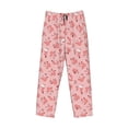 thumbnail image 6 of Uemuo Cute Pink Squirrel Pattern Men's Wide Leg Palazzo Lounge Pants with Pockets Light Weight Loose Comfy Casual Pajama Pants-Small, 6 of 9