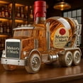 thumbnail image 4 of Transparent glass cement mixer whiskey bottle, decanter, large capacity, suitable for gifts and collections., 4 of 4