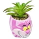 thumbnail image 2 of Maceta Decorativa Cerámica con Planta Artificial, Diseño Cheshire en 3D, Maceta Decorativa para Hogar, Escuela u Oficina, 2 of 4