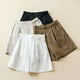 thumbnail image 2 of Pantalones cortos holgados de pierna ancha con cintura trasera de lino y algodón de 7 colores para mujer, pantalones casuales holgados de verano de talla grande para mujer, 2 of 5