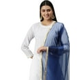 thumbnail image 2 of eloria Women's Net Dupatta Scarves Traditional Chunni With Gotta Patti Wrap Shawl, 2 of 3