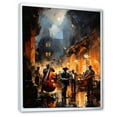 thumbnail image 2 of Designart "Renaissance of Harlem Jazz IV" African American Floater Framed Canvas Print, 2 of 7