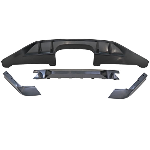 Ikon Motorsports Compatible with 17-21 Honda Civic Hatchback Type R Rear Bumper Lip Conversion Kit - PP