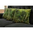 thumbnail image 5 of Ambesonne Spring Throw Pillow Cover 4 Pack, Traveling Nature, 24", Green, 5 of 5