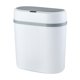 thumbnail image 2 of Papelera con sensor inteligente, modelo a batería, automática, abatible, cerrada, silenciosa, impermeable, organizador de papelera para baño, papelera de plástico inteligente sin costuras, 2 of 6
