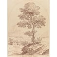 thumbnail image 3 of George Knapton 11x14 Black Modern Framed Museum Art Print Titled - Pastoral Scene with Tree (1740), 3 of 5