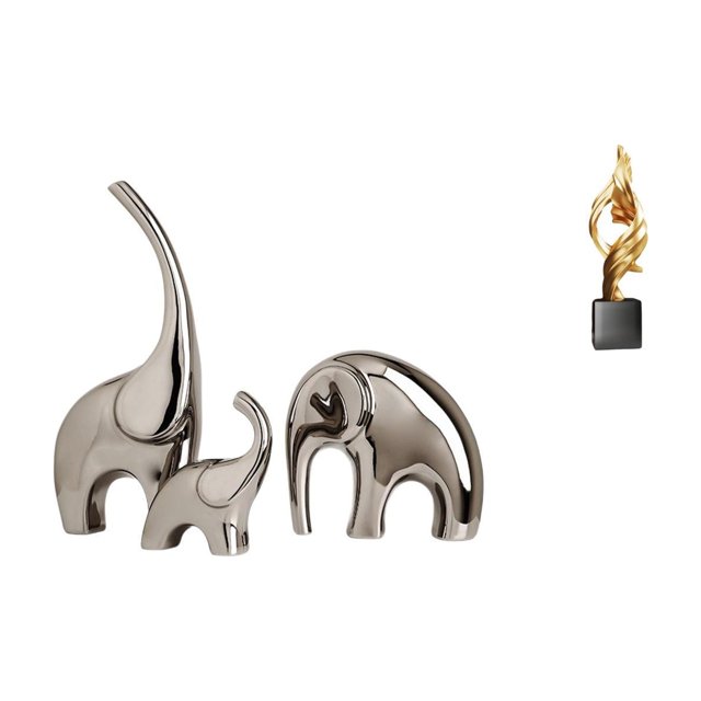 Estatua de elefante,Estatuas de elefantes de cerámica,figuras de elefantes,decoración,Estatua de arte abstracto,Estatua de arte abstracto Escultura de resina moderna,Colección creativa de