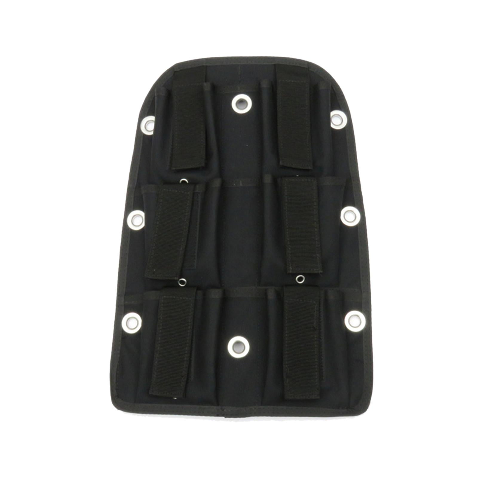 Scuba Tech Diving Nylon Backplate with Pad Dive Tank Black Plate Accessory 